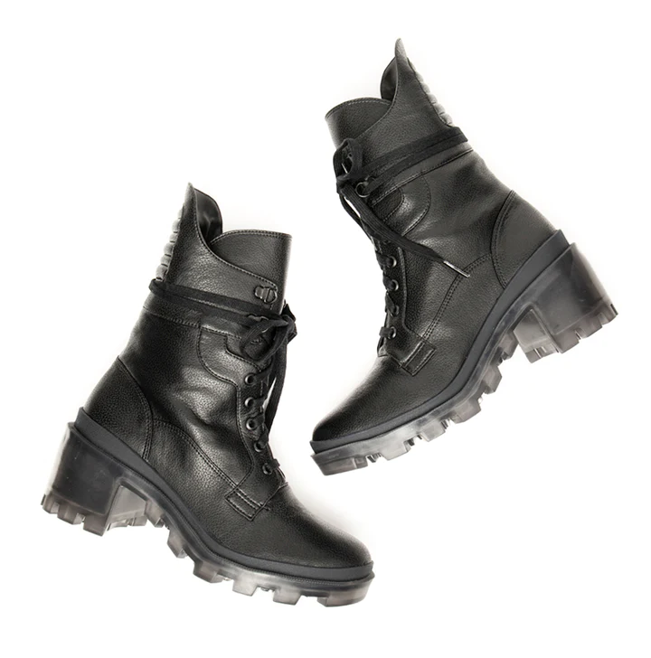 Hudson Vegan Chunky Combat Boot